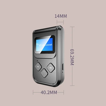 FFYY-Bluetooth 5.0 o Prijímač Vysielač s LCD Displej Mini 2IN1 3,5 mm Jack AUX, USB Bezdrôtový Adaptér pre Auto