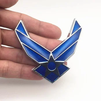 Kovové AMERICKÝCH Vzdušných Síl USAF Krídla Auto Predné Grile Znak, Odznak Odtlačkový Nálepky