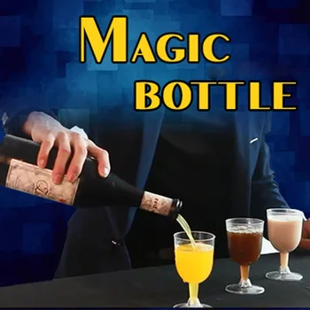 Magic Fľaša Kúzla Fáze zblízka Magia Pure Tri Farebné Kvapaliny Fľaša Magie Rekvizity Trik Cupu Visí vo Vzduchu Magica