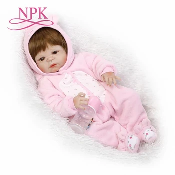 NPK Nový Príchod Baby Girl Reborn Bábiky Deti Hračka Plná Silikónové Vinyl 22