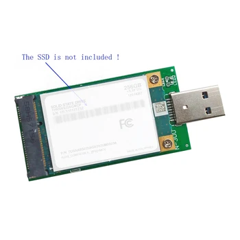 Mini PCI-E mSATA USB 3.0 Externý disk SSD Converter Prenos Dát Adaptér Modul Rozširujúca Karta pre systém Windows Vista/7/8/Mac