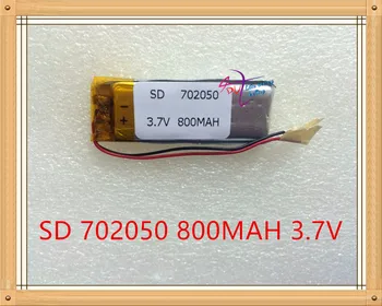 Litrov energie kvality autentické 3,7 V polymer lithium batéria 702050 800MAH jazdy nahrávač nahrávač bezdrôtový headset