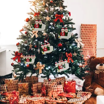 2020 Vianočný Darček DIY Členov Rodiny Tanečné Santa Visí Ozdoby Sociálnej Strany Dištancovanie Prežil Rodiny Podpis Dary