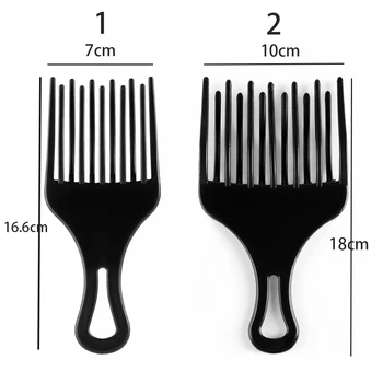 1Pc Afro Vlasy Vložte si Vybrať Veľký Hrebeň Zub Česať Vlasy Vidlica Plastové Kučeravé Vlasy, Kefa Vysoké a Nízke Výstroj Česať Vlasy Styling Nástroje