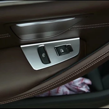 ABS Plastu Pre BMW 5 Series G30 2017 2018 Auto Dverové a okenné sklo zdvíhacie spínač kryt výbava Interiérové doplnky styling