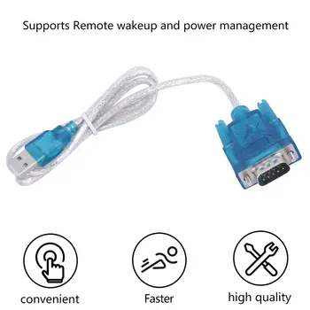 USB Na RS232 Sériový Port 9 Pin DB9 Kábel Sériový COM Port Adaptéra Prevodníka S Samica Adaptér Podporuje Windows 8 Č. CD