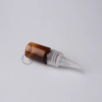 Veľkoobchod 200pcs/veľa 5ml/5cc Prázdna Plastová Fľaša na Mlieko Mini Jasné Spp PET Amber Kozmetické Jar S Vekom Malé Vzorky Hrniec
