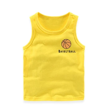 Basketbal chlapci bez Rukávov T-Shirt Deti Športová Vesta Deti Oblečenie Activewear Topy Baby Boy Šaty Letné oblečenie
