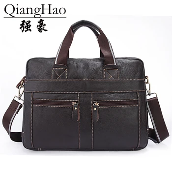 QiangHao Originálne kožené Aktovky 14