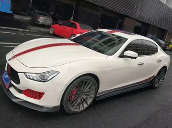 Karbónová Predná Pery Nárazníka Splitter Zástera bodk držiak pre Maserati ghibli 2018-up Auto Styling