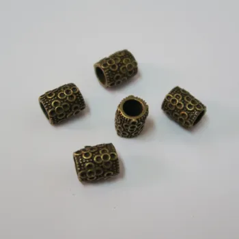 10pcs šperky hľadanie bronz barel s kvetmi zamak jazdec 5mm kábel D-5-5-87