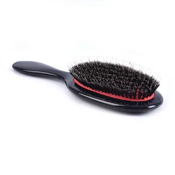 1PC Salon Hair Brush Styling Nástroj Oválne Kanec S & Nylon Vlasy Hrebeňom Mini Anti-statické Vlasy, vlasovú Pokožku, Masážny Hrebeň Hairbrush