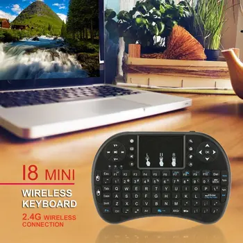 Bezdrôtová Klávesnica pre Android TV Box, PC, notebook 92 Kľúče DPI Bezdrôtovej Klávesnice, Podsvietenie s Dotyková Myš nastaviteľné 2,4 GHz