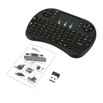 Bezdrôtová Klávesnica pre Android TV Box, PC, notebook 92 Kľúče DPI Bezdrôtovej Klávesnice, Podsvietenie s Dotyková Myš nastaviteľné 2,4 GHz