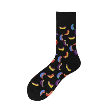 PEONFLY Harajuku šťastný ponožky pánske zábavné česanej bavlny šaty príležitostné, svadobné ponožky farebné novinka skateboard ponožky mužov