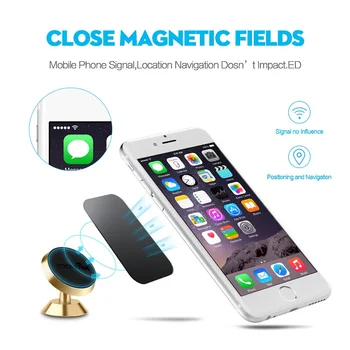 Rocketek pôvodné Univerzálny Magnetický Telefón Auta GPS Držiak Otáčanie 360 Magnet mount Držiak Pre iPhone Samsung Smart Telefón