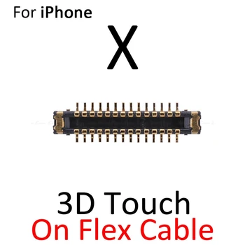 Inline FPC Konektor Pre iPhone X XR XS Max LCD Displej 3D Dotykový Displej Na Doske Logiky Flex Kábel Mian Rada