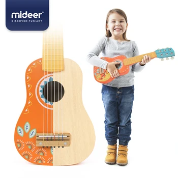 Mideer Gitara Dreva Gitara Ukelele Lipa 6 String Guitarra Vzdelávacie Hudobný Koncert Nástroj Hračka Pre Deti Darček