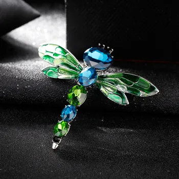 Dragonfly Hmyzu Brošňa pre Ženy, Dievčatá Crystal Brošňa Kolíky Módne Šperky Príslušenstvo