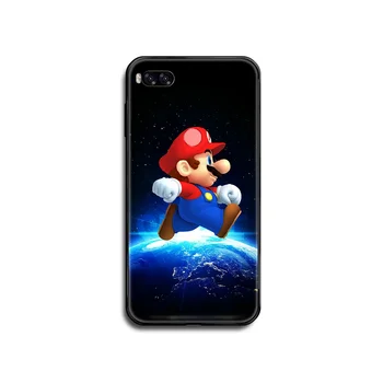 Zábavné Super Marios Bros Telefón prípade kryt trupu Pre Xiao Redmi Mi Poznámka 3 5 6 8 9 A1 2 Max3 Mix2 X SE Lite Pro black nárazníka