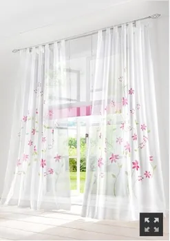 1 kus Nové malé kvety rustikálny záves pre domáce okno skríningu,dekorácie voile okenné záclony ružová,fialová,žltá