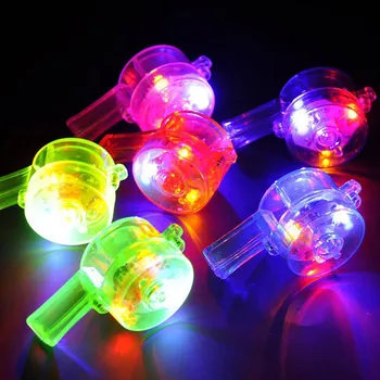 Hiinst LED Hračky 1PCS rozsvieti Plastové Farebné Blikajúce Whistle Farebné Zábava V Tme Rave Party sa rozsvieti DropShipping