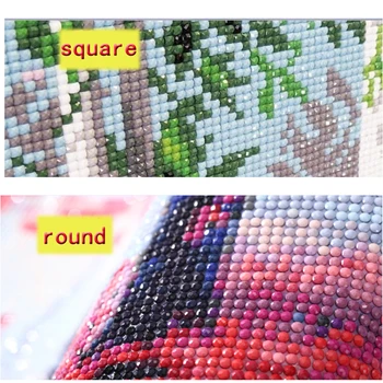 Cross Stitch Auta DIY Diamond Výšivky dievča v daždi Plné Námestie/round-Diamond Maľovanie Mozaiky Domova