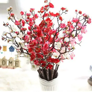 Umelé Kvety Hodvábne Svadobné Dekorácie Falošné Eustoma Vianočné Winterswe Rastlín Succulents Orientálna cherry Umelé Kvety