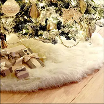2020 Vianočný Strom Decor Snehová Vločka Biela Vianočný Stromček Sukne Dlhé Hromadu Sukne Pre Vianočné Dekorácie Navidad Rodných Domov Ornament