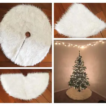 2020 Vianočný Strom Decor Snehová Vločka Biela Vianočný Stromček Sukne Dlhé Hromadu Sukne Pre Vianočné Dekorácie Navidad Rodných Domov Ornament