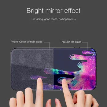Sklo Balíku Prípade Shell pre iPhone 12 11 Pro X XS Max XR 8 7 6 Plus SE 2020 S Pokrytie Quartz Crystal Rock Ružová Fialová Aqua priestor