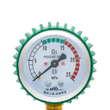 Kyslík Regulátor Inhalator ukazovateľ Tlaku Prietokomera pre Vdýchnutie redukčný Ventil G5/8