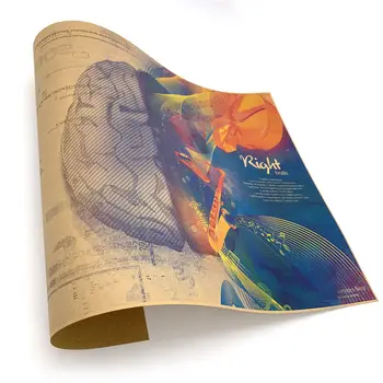 Ľavej Mozgovej Hlavné Mapu, Plagát, Vintage Obrázok Retro Dizajn Tlače Kreslenie Nostalgické Retro Kraft Papier Maľovanie 42x30cm MXC010