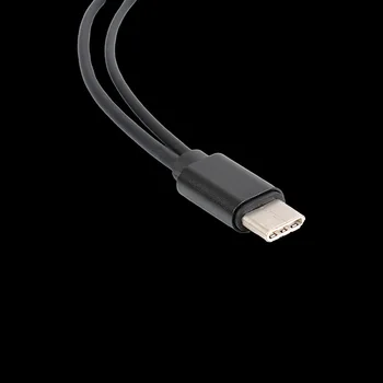 2 v 1 Typ C do 3,5 mm Samica Audio AUX Kábel s USB Nabíjanie Adaptér Synchronizovať Údaje pre Motorola Moto Z, Le Pro 3