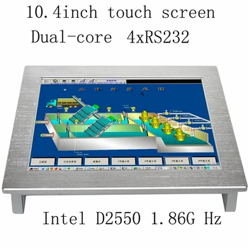 Robustný Tablet pc dotykový displej 10.4 palce mini bez ventilátora priemyselné panel pc najlepšie pre multimediálne
