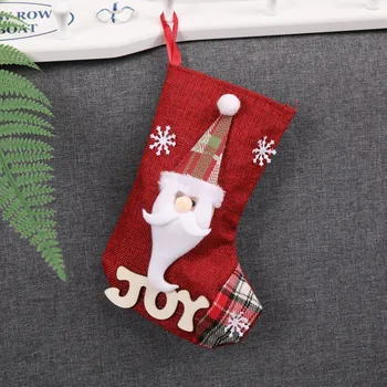 Horúci Vianočný Santa elk Pančuchy Deti Candy Bag Nový rok, darček taška Vianočné Dekorácie pre Domov Ozdoby na Vianočné stromčeky