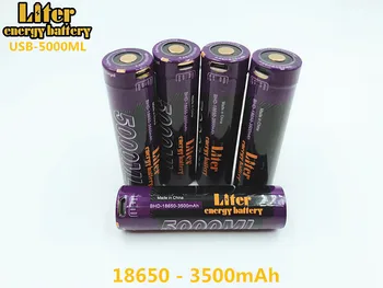 2 KS Liter energie batérie USB 18650 3500mAh 3,7 V Li-ion Rechargebale batérie USB 5000ML Inteligentná batéria + USB drôt