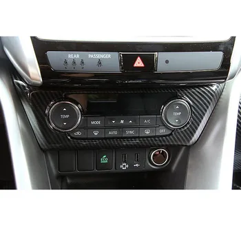 Carbon Fiber Štýl Auto Klimatizácia Nastavenie Gombíka Rám Dekorácie Auta Styling Nálepky Na Mitsubishi Eclipse Kríž 2017-18