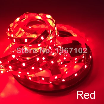 5M Led Pás Svetla SMD 2835 60led/M 300LEDs Flexibilné Led Svetlo String RGB Červená Modrá Zelená Biela pre Vianočný večierok