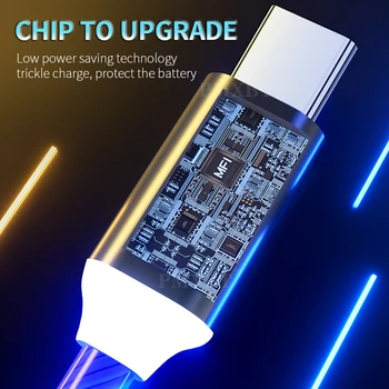 Tečie LED Svietiace Nabíjačka USB Dátový Kábel Rýchle Nabíjanie kábel Pre Xiao mi9 Samsung S9 Huawei P30 Typ C Micro USB Nabíjanie Drôt