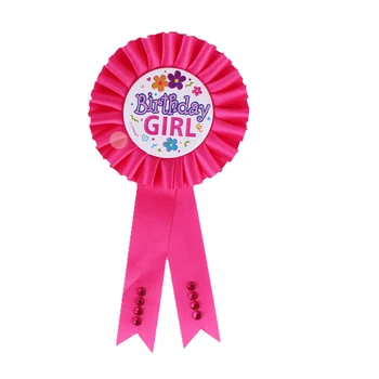 1PC Narodeniny Dievča, Chlapec Ocenenie Páse s nástrojmi Rozetu Odznak Pin Baby Sprcha Ocenenie Stužkový Odznak Strany Prospech Dekorácie