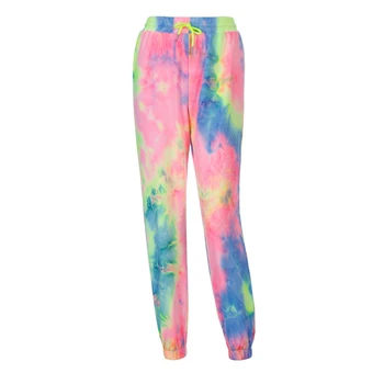 2020 plnej dĺžke nohavice ženy Fluorescenčná farba Hárem nohavice osobnosti voľné streetwear nohavice Hip-hop sportwear jogger nohavice