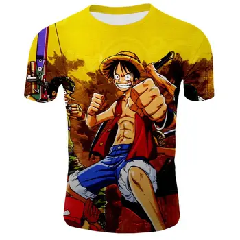 Horúce Anime Jeden Kus Luff Grafické Mužov Tričko Krátky Rukáv 3D Vytlačené T-shirt Unisex tričko Voľné O-krku Letné Oblečenie Mládež