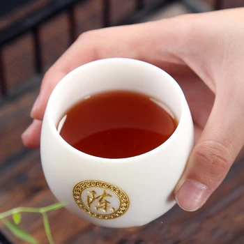 Teacup 145ml Jade Číne Čaj Šálky Bieleho Porcelánu Tradičnej Čínskej Drinkware Ručne Vyrobené Kung Fu Čajových Šálok