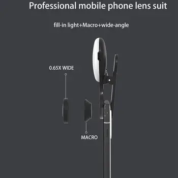 Univerzálny Krúžok Svetlo Selfie Mobilný Telefón Objektív Prenosné LED Flash Svetelná Klip Svetlo pre iPhone Smart Phone