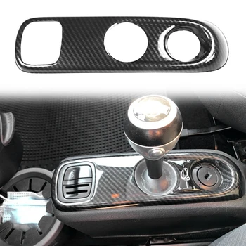 Pre Mercedes-Benz, Smart 451 Fortwo Uhlíkových Vlákien ABS Auto Radenie Gombík Panel Rám, Kryt Výbava Auta Styling