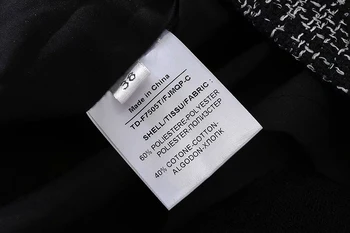 MIUXIMAO Vysokej Kvality 2020 Jeseň Šaty Krátke Rukáv Peter Pan Golier Slim Vintage Oblečenie pre voľný čas Ženy vestidos