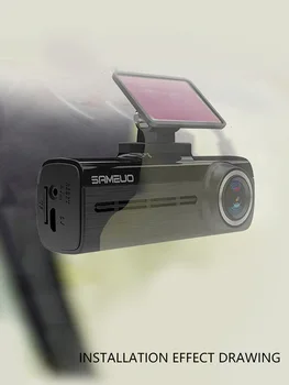 Sameuo Mini Dash Cam Auto Záznamník 1440P 1600P GPS Superior Nočné Videnie Free Wifi, Mini Car DVR 24H Parkovanie