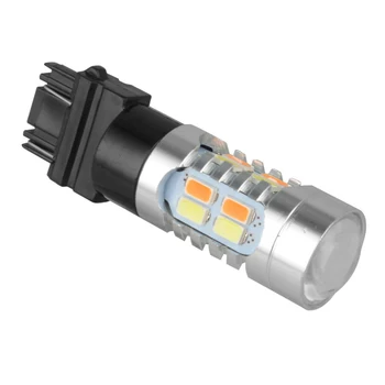 JPSHNESE signalizačná kontrolka 3157 LED DRL Biela/Žltá Switchback Zase Signál Parkovacie Žiarovky Dual Color Signál Lampa