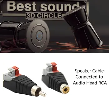 Reproduktor Drôt, Kábel Audio Male RCA Konektor pre Adaptér Jack Konektor Pre Multimediálne Male RCA Konektor pre Adaptér